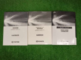 取扱説明書とメンテナンスノートです。前オーナーの愛情を感じる部分ですね。