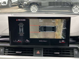 サラウンドビューカメラ装備 車両の4つのカメラから得た映像を合成し、上空から眺めているような映像をモニターに映し出します。車両周辺の歩行者や障害物などの発見に役立ちます。