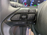 ステアリングスイッチ付き。前方から目を離すことなく操作することが可能です。