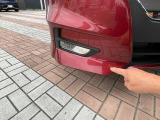 右フロントバンパー下部キズの傷の状態です