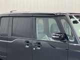 プラスチックバイザーがない分すっきり★洗車のときも窓の拭きあげがとても楽チンです★