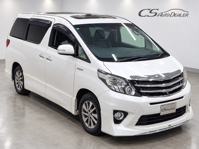 アルファードハイブリッド 2.4 SR Cパッケージ 4WD モデリスタ リアエンタメ 黒本革