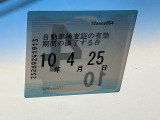 次回の車検日になります。こちらのステッカーをご確認ください。
