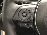 【ステアリングスイッチ】左です。ハンドルから手を離さず、運転に集中したまま手元でオーディオ操作等ができます。