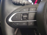 ステアリングスイッチ付き。前方から目を離すことなく操作することが可能です。