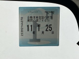 次回の車検日になります。こちらのステッカーをご確認ください。