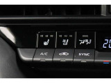 シートヒータとシートベンチレーションを装備しています。