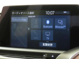 オーディオソース選択画面です。Bluetoothオーディオをご利用いただけます。
