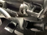 収納スペースや、ドリンクホルダーもついています。長距離ドライブで活躍する必需品ですね♪