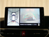バックモニター&パノラミックビューで車庫入れや駐車もラクラク♪※あくまでも補助的な装置なので目視確認もお忘れなく!