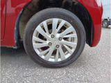 155/65R14 純正アルミホイール タイヤ溝7〜8分山です