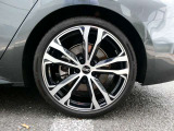 【アルミホイール】アルミホイール 5ツインスポーク ブラックメタリック ポリッシュト(Audi sport)8.5J&times;20+245/35 R20タイヤ(左後)