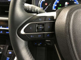 ステアリングスイッチ付き。前方から目を離すことなく操作することが可能です。