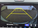 カラービジョンとガイド線で見やすい視点切替式のバックモニター。