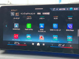 アップルカープレイ&アンドロイドオートが装備されております。