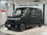 全国納車可 第三者機関証明書付 1年保証 禁煙車 ワンオ-ナ- ナビVXM-184VFi TV Rカメラ BTオ-ディオ DVD ETC装備のN-BOXカスタム G・Lターボホンダセンシング入庫!