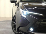 LEDヘッドライトです。デザイン性がよくとても明るいので、夜間の走行や悪天候でも安心です。しかも長寿命!