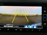 カラービジョンとガイド線で見やすい視点切替式のバックモニター。