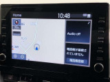 ディスプレイオーディオ装着車。ディスプレイとスマホを連携で、様々なアプリを使用できます。マップのアプリを繋げて、ナビゲーションとして使用できます。