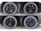 185/65R15 ブラック塗装ホイール♪ 夏タイヤは新品を装着いたします♪