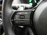 ハンドルにオーディオ操作用スイッチを備え、手を放さずに操作可能。安全性と利便性を両立しています。