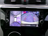アラウンドビュ-モニタ-装備。上から見下ろしているような映像が表示されるので、車庫入れ時にも安心です!確認しずらい障害物等も視認しやすいですね^^