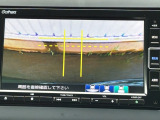 カラービジョンとガイド線で見やすい視点切替式のバックモニター。