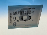 次回の車検日になります。こちらのステッカーをご確認ください。