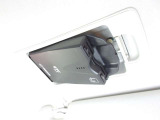 『マツダ純正・スマートインETC』 運転席のサンバイザーの裏にスッキリ収納になります。