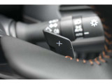 運転者がハンドルから手を離さずに、マニュアルトランスミッション車を運転しているかのように、疑似的なギアチェンジ(変速比の変更)を行うための装置です。