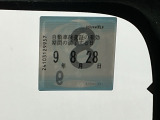 次回の車検日になります。こちらのステッカーをご確認ください。