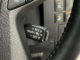 前方の車との車間を設定し、スピードを上げたり緩めたりを自動で行ってくれる追尾式の「レーダークルーズ」。上級装備の一つです!高級車にしかつかない嬉しい機能です。