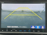 カラービジョンとガイド線で見やすい視点切替式のバックモニター。