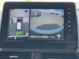 上から見たような画像で車庫入れなどに便利なアラウンドビューモニター