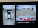 【パノラミックビューモニター】専用のカメラにより、上から見下ろしたような視点で360度クルマの周囲を確認することができます。