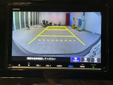 リアカメラ付で、後方をナビ画面で確認。車庫入れも安心です。もちろん、バックギアと連動しています。