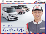 サービスのグェン・ヴァン・チェオンです。車検点検もスピーディーにご対応いたします。