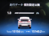 視認性にすぐれた2眼メーター。左がスピード、右にタコメーター。中央部には『ボードコンピューター』装備し、車両のあらゆる情報を表示いたします。目的地設定時にはナビ案内もメーター内で行います。