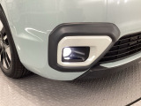 【フォグライト】霧などの悪天候時、自車の位置を示すとともに前方や路肩が見えずらい時、近い位置をワイドに照らしてくれます。
