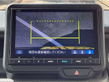 バックカメラはワイドカメラになっていますので、3種類の映像が選択可能です☆これはトップダウンビュー♪