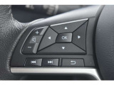 ステアリングスイッチでオーディオボリューム調整も簡単操作