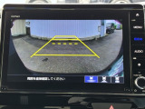 カラービジョンとガイド線で見やすい視点切替式のバックモニター。