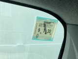 次回の車検日になります。こちらのステッカーをご確認ください。