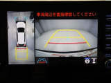 パノラミックビューモニターを装備。駐車場や交差点でクルマを真上から見るように周囲を確認できます。機能の詳細は販売店スタッフまでおたずねください。