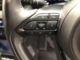 【ステアリングスイッチ】左です。ハンドルから手を離さず、運転に集中したまま手元でオーディオ操作等ができます。