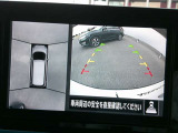 アラウンドビューモニター。上空から見下ろしているかのような映像を映し出して、駐車をスムースにアシストします。