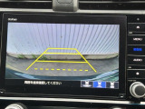 カラービジョンとガイド線で見やすい視点切替式のバックモニター。