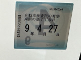 次回の車検日になります。こちらのステッカーをご確認ください。