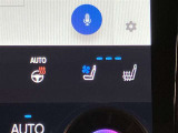 エアシート&ヒーターのスイッチはナビ画面の下にございます。