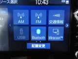 【Bluetooth機能付き】・・・ハンズフリー機能とスマートフォンにインストール済の音楽を聴くことができます。